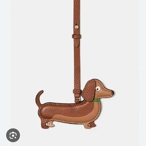 kate spade Brown Dog Leather Bag Charm